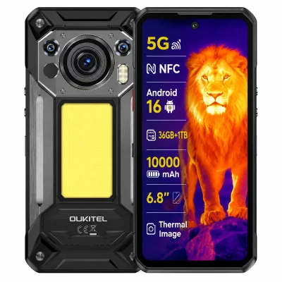 DOOGEE Smartphone Oukitel WP500 Ultra 5G Double SIM 1 To 6.8"" Noir