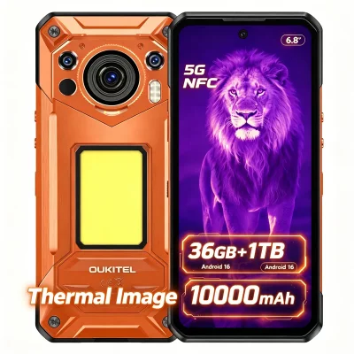 OUKITEL Smartphone  WP500 Ultra 5G Double SIM 1 To 6.8"" Orange