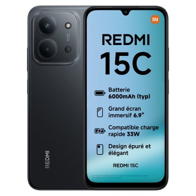 XIAOMI Smartphone Redmi 15C 8GB RAM 256GB Double Cam&eacute;ra 50MP