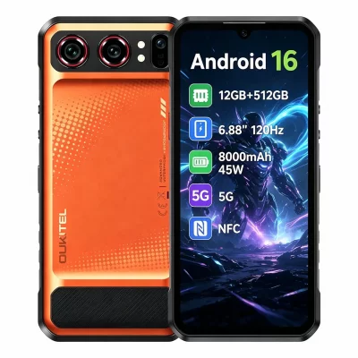 OUKITEL Smartphone WP68 Air 5G Double SIM 512 Go 6.88"" Orange