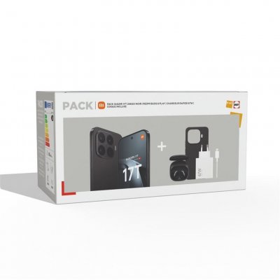 XIAOMI Smartphone  17T 5G 256 Go 12 Go AMOLED 120 Hz Leica Noir avec Redmi Buds 6 Play - Neuf