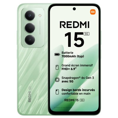XIAOMI Smartphone  redmi 15 5g 4-128 gr octa core 4 gb ram 128 gb vert