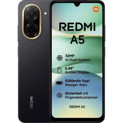 XIAOMI Smartphone  Redmi A5 4Go RAM 128Go Noir 