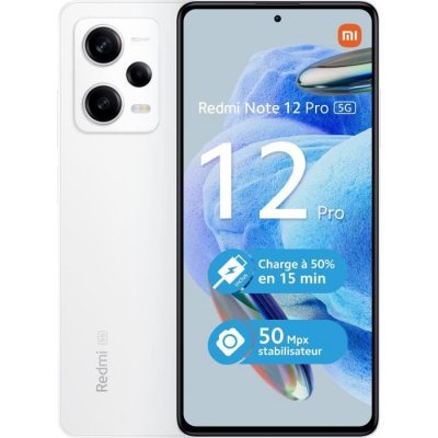 XIAOMI Smartphone  Redmi Note 12 Pro Blanc 5G Blanc 