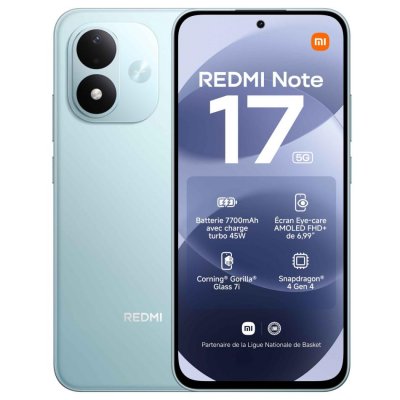 XIAOMI Smartphone -  - Redmi Note 17 5G - 6Go RAM - 128Go - Bleu