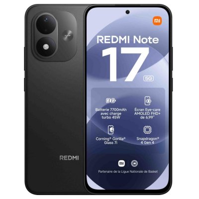 XIAOMI Smartphone -  - Redmi Note 17 5G - 6Go RAM - 128Go - Noir
