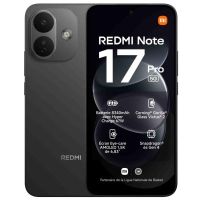 XIAOMI Smartphone -  - Redmi Note 17 Pro 5G - 6Go RAM - 256Go - Noir