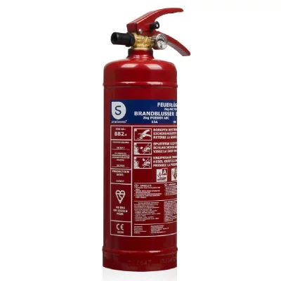 SMARTWARES  Extincteur &agrave; poudre BB2 2 kg classe ABC Acier 10.014.68