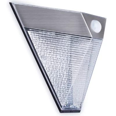 SMARTLIGHT Smartwares Lampe avec capteur PIR Pyramide Argent&eacute; 5000.703