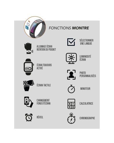 SMARTY 2.0 Smartwatch Smarty2.0 SM SW081F Mixte OVERTAKE 