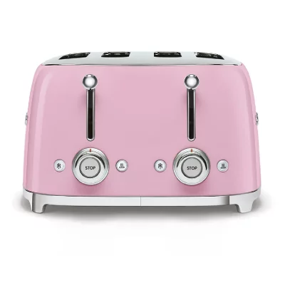 SMEG  770926339 Grille-pain, M&eacute;tal, Rose
