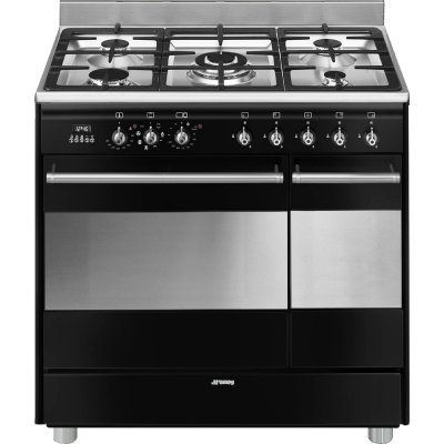 SMEG  - Cuisini&egrave;re Gaz Centre de Cuisson 90cm SCB92 