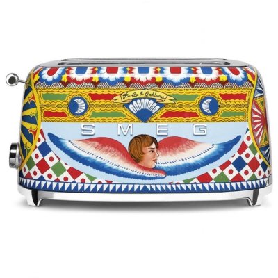 SMEG  Dolce&Gabbana TSF02DGEU - Grille-pain - 4 tranche - 2 Emplacements 