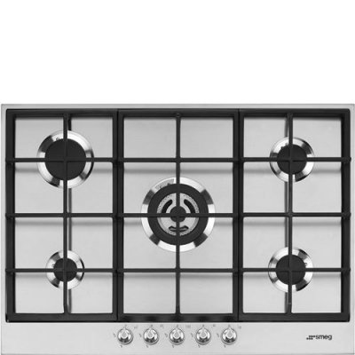SMEG  Linea PX175 Table de cuisson au gaz Acier inoxydable - 5 foyers