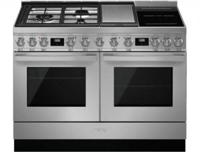 SMEG  Piano de cuisson mixte  CPF120IGMPX Portofino 120 cm Inox