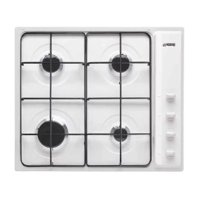 SMEG  S64SB plaque Blanc Int&eacute;gr&eacute; (placement) 60 cm Gaz 4 zone(s)