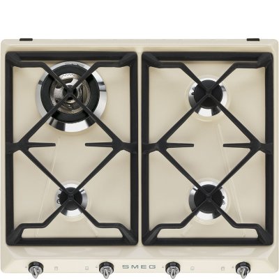 SMEG  Table de cuisson gaz  SR964PGH 4 foyers Cr&egrave;me