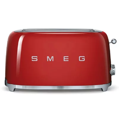 SMEG  Toaster 4 tranches ann&eacute;e'50 rouge