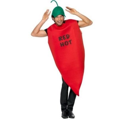 SMIFFYS Smiffy's Costume piment, Rouge, avec tabard et chapeau, Medium