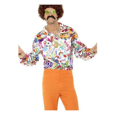 SMIFFYS  Chemise cool Ann&eacute;es 60, multicolore, Homme, XL