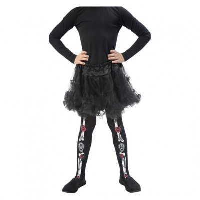 PL RH SMITH & SONS WIGMAKERS LTD TRADING AS SMIFFY S, Smiffys Collants Jour des morts-vivants, enfant, Noir, 6-12 ans
