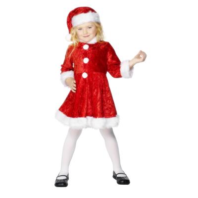 SMIFFYS  Costume de mini M&egrave;re No&euml;l, Rouge, avec robe et bonnet