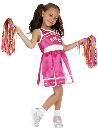 SMIFFYS  Costume de pom pom girl, enfant, avec robe et pompons