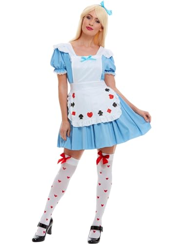 SMIFFYS  D&eacute;guisement Costume de cartes Alice pour fille - Bleu - L