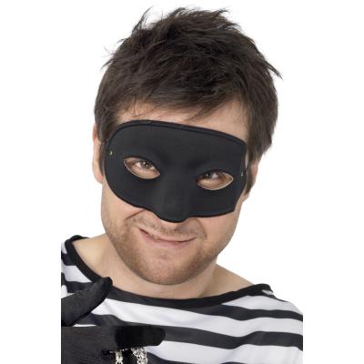 SMIFFYS  Masque de cambrioleur, noir, couvre nez