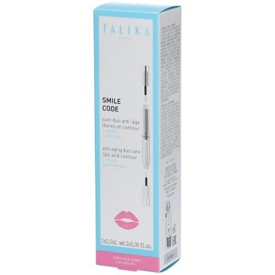 TALIKA Smile Code duo soin anti-&acirc;ge l&egrave;vres et contour 2 x 2,5 ml