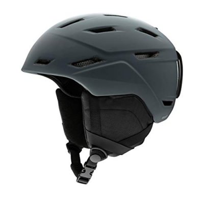 SMITH  Mission Casque de Ski Homme, Matte Charcoal, Taille : S (51-55)