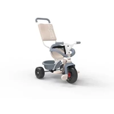 SMOBY  Tricycle enfant &eacute;volutif Be Fun Confort - Structure m&eacute;tal - Bleu