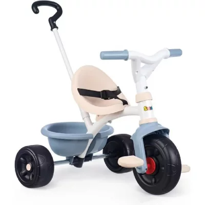 SMOBY  Tricycle enfant &eacute;volutif Be Fun - Structure m&eacute;tal - Bleu