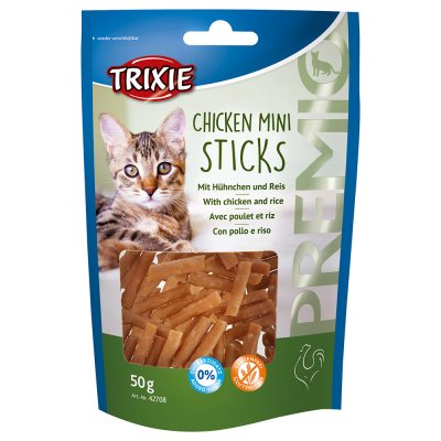 TRIXIE Snacks pour chats Premio Mini Sticks au poulet 