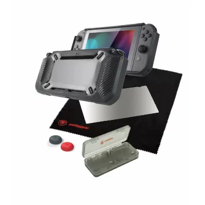 SNAKEBYTE  - Kit de protection Tough Kit pour Nintendo Switch noir