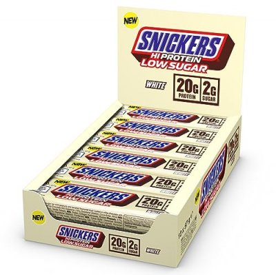 MARS PROTEIN Snickers HiProtein Low Sugar Bar White (12 x 57 g) 