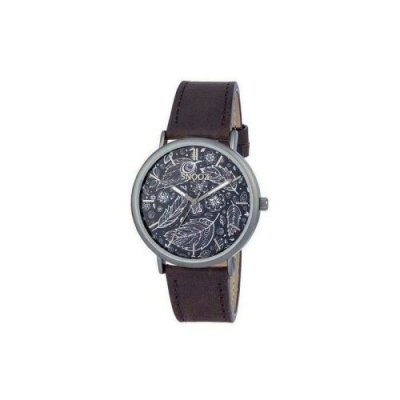 SNOOZ  Homme Analogique Quartz Montre avec Bracelet en Cuir Saa1041-75