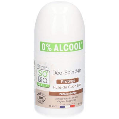 SO BIO ETIC So'Bio D&eacute;odorant Protecteur Roll On 24H Huile de Coco Bio 50 ml