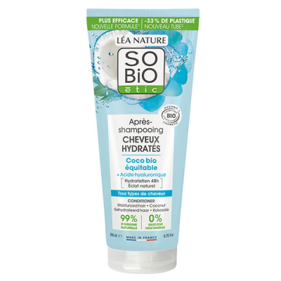 LEA NATURE SO BIO ETIC So'bio Etic Apr&egrave;s-shampooing cheveux hydrat&eacute;s coco - Le tube de 200 ml