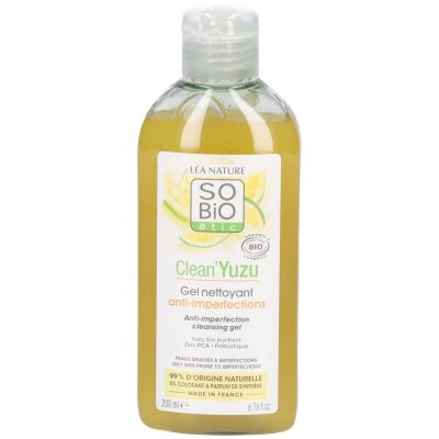 LEA NATURE SO BIO ETIC So'Bio &Eacute;tic Clean'Yuzu Gel Nettoyant Anti-Imperfections Bio 200ml
