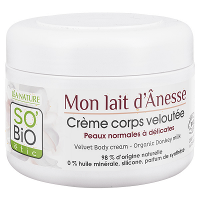 LEA NATURE SO BIO ETIC SO'BIO &Eacute;TIC Cr&egrave;me Nourrissante Corps au Lait d'Anesse - 200 ml