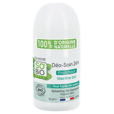 SO BIO ETIC So'Bio &Eacute;tic D&eacute;o-Soin Fra&icirc;cheur Menthe Bio 50ml
