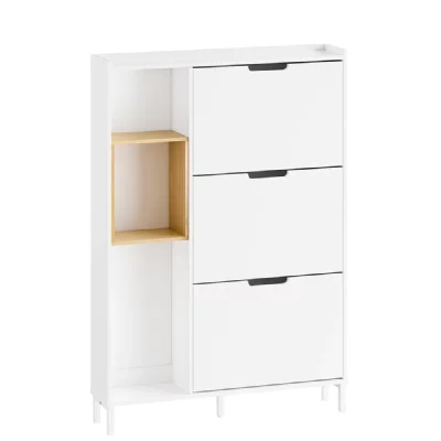 Sobuy Armoire &Agrave; Chaussures Blanc Pour 9 Paires - Mdf Bambou Compact