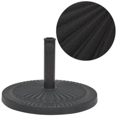 VIDAXL Socle de parasol R&eacute;sine Rond Noir 29 kg  n/a