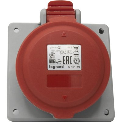 LEGRAND Socle de tableau - P17 - IP44 - &agrave; entaxe unifi&eacute; 16A 400V 4P+T 