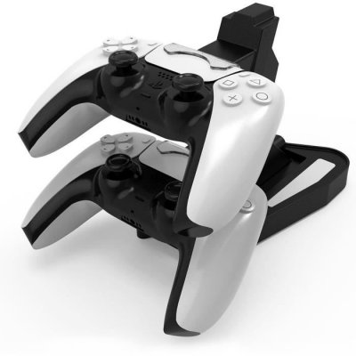 SUPERTECH Socle pour deux manettes de PS5, Playstation 5 avec lumi&egrave;res.
