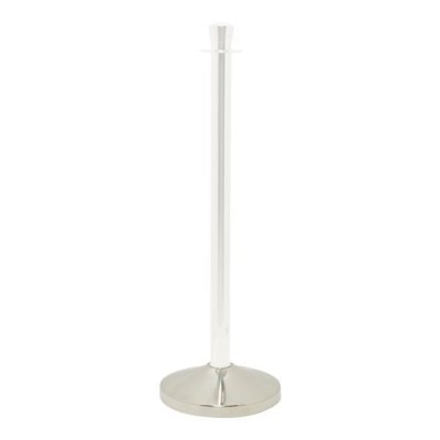 SECURIT75 Socle pour poteau d'accueil chrome 31x31cm (Socle NON inclus) Securit 