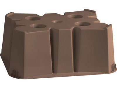 HABITAT ET JARDIN Socles pour r&eacute;cup&eacute;rateur d'eau 200 et 350 L - 60 x 60 x 30 cm - Taupe
