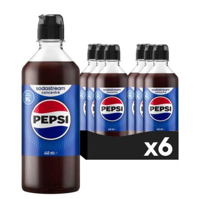 SODASTREAM  3009989 - Lot de 6 Concentr&eacute;s PEPSI 