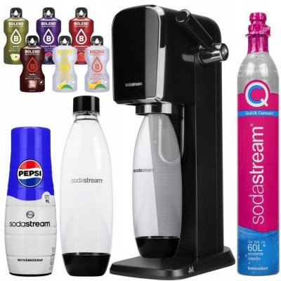 SODASTREAM  Art saturateur de carbonatation d'eau Noir + sirop Pepsi + Bolero